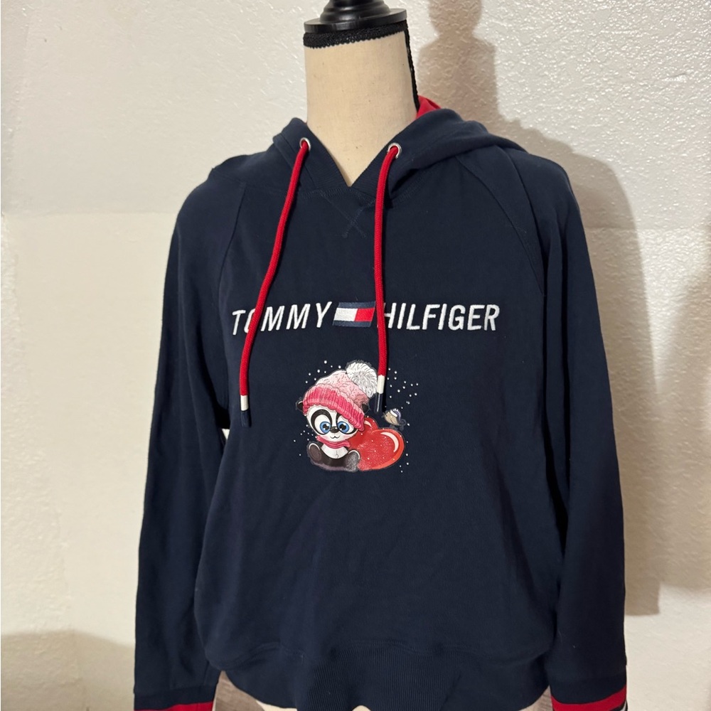 Kids Tommy Hilfiger blue hoodie sweatshirt size medium